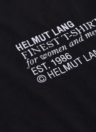  - HELMUT LANG - Logo embroidered crewneck T-shirt