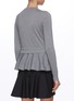 Back View - Click To Enlarge - ALEXANDER MCQUEEN - Asymmetric layered hem knit top