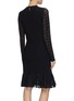 Back View - Click To Enlarge - ALEXANDER MCQUEEN - Lace panel knit mini dress