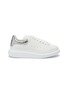 Main View - Click To Enlarge - ALEXANDER MCQUEEN - 'OVERSIZED SNEAKER' WITH CROC-EMBOSSED TAB