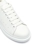 Detail View - Click To Enlarge - ALEXANDER MCQUEEN - 'Oversized sneaker' with croc-embossed tab