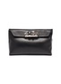Main View - Click To Enlarge - ALEXANDER MCQUEEN - Four ring leather pouch