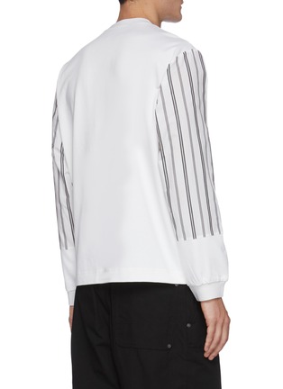 Back View - Click To Enlarge - FFIXXED STUDIOS - Striped sleeve sweatshirt