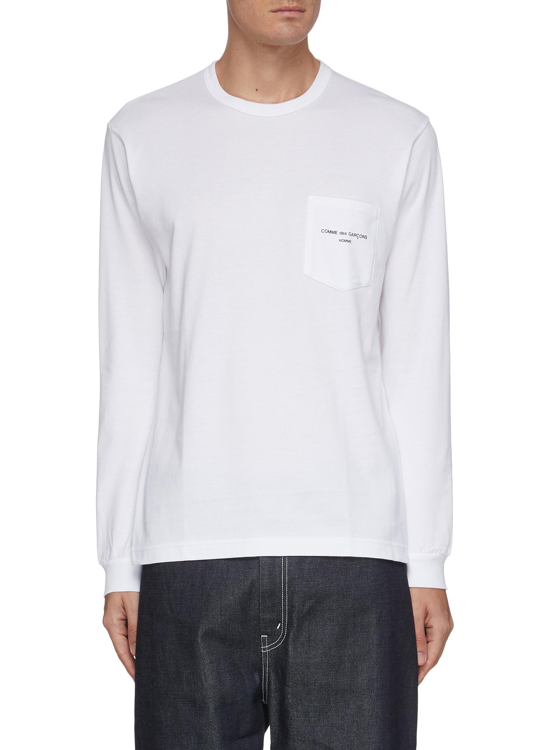 comme des garcons homme logo tee