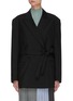 Main View - Click To Enlarge - ACNE STUDIOS - Oversized Point Collar Wool Flannel Shirt
