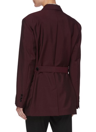 Back View - Click To Enlarge - ACNE STUDIOS - Double Breast Belt Jacket