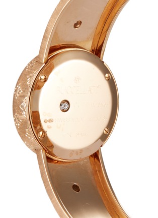 Detail View - Click To Enlarge - BUCCELLATI - 'Macri' diamond 18k rose gold watch
