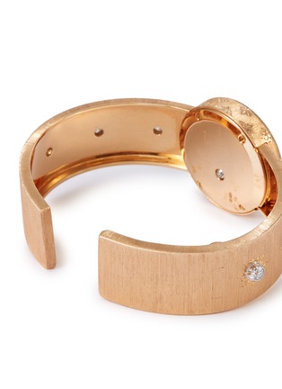 Detail View - Click To Enlarge - BUCCELLATI - 'Macri' diamond 18k rose gold watch