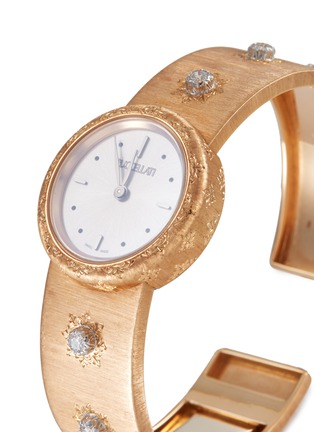  - BUCCELLATI - 'Macri' diamond 18k rose gold watch