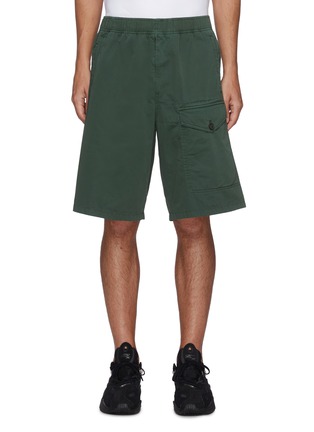 Main View - Click To Enlarge - ACNE STUDIOS - Elastic waist flap pocket cotton shorts