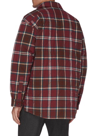 Back View - Click To Enlarge - ACNE STUDIOS - Check Patch Pocket Flannel Shirt