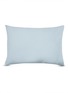 Main View - Click To Enlarge - TEKLA - Organic cotton percale pillow case – Sky Blue