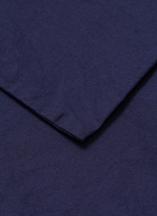 Detail View - Click To Enlarge - TEKLA - Organic cotton percale pillow case – Dark Navy
