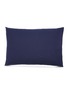 Main View - Click To Enlarge - TEKLA - Organic cotton percale pillow case – Dark Navy
