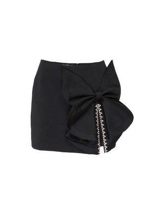 Main View - Click To Enlarge - AREA - Bow embellished mini skirt