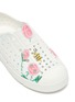 Detail View - Click To Enlarge - NATIVE  - 'Jefferson' flower and bee print perforated toddler slip-on sneakers