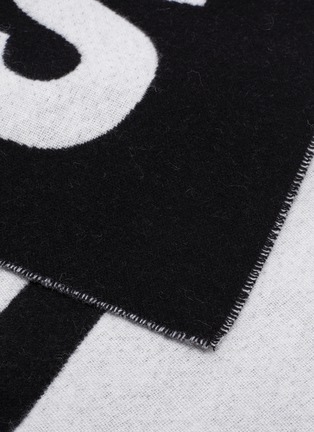 Detail View - Click To Enlarge - ACNE STUDIOS - Toronty Logo Wool Blend Scarf