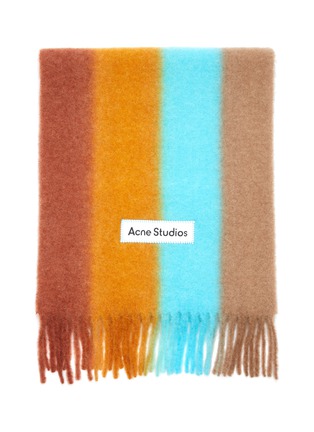 Figure View - Click To Enlarge - ACNE STUDIOS - Fringed edge multi colour scarf