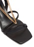 Detail View - Click To Enlarge - PEDDER RED - Ava chain detail strappy slingback heel leather sandals