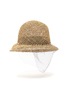 Figure View - Click To Enlarge - LAURENCE & CHICO - Net veil straw bucket hat