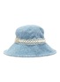 Figure View - Click To Enlarge - LAURENCE & CHICO - Pearl embellished denim bucket hat