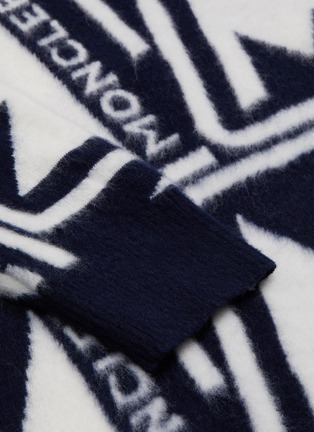  - MONCLER - 'Girocollo' jacquard logo motif sweater