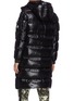 Back View - Click To Enlarge - MONCLER - 'Hanoverian' snap button hooded puffer coat