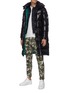 Figure View - Click To Enlarge - MONCLER - 'Hanoverian' snap button hooded puffer coat
