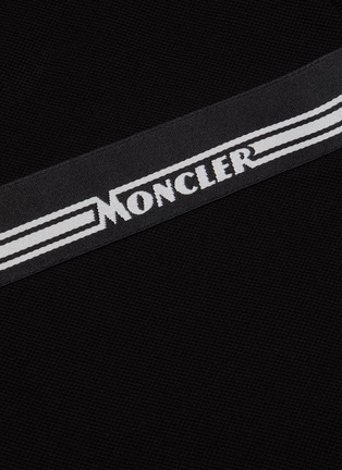  - MONCLER - 'Maglia' logo patch cotton polo shirt