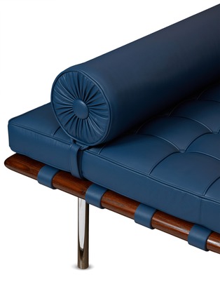 Detail View - Click To Enlarge - KNOLL - Barcelona leather couch – Dark Blue, Mediterranea