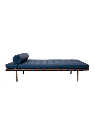 Main View - Click To Enlarge - KNOLL - Barcelona leather couch – Dark Blue, Mediterranea