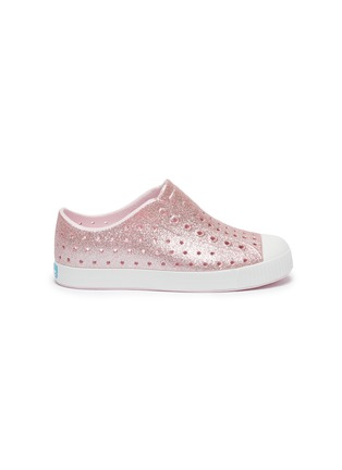 Main View - Click To Enlarge - NATIVE  - Jefferson perforated junior slip-on sneakers
