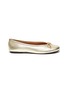 Main View - Click To Enlarge - PEDDER RED - Jolisa' bow leather ballerina flats