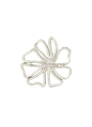 Detail View - Click To Enlarge - OSCAR DE LA RENTA - Swarovski crystal pavé floral brooch