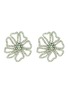 Main View - Click To Enlarge - OSCAR DE LA RENTA - Swarovski crystal pavé floral earrings