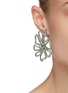 Figure View - Click To Enlarge - OSCAR DE LA RENTA - Swarovski crystal pavé floral earrings