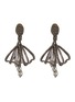 Main View - Click To Enlarge - OSCAR DE LA RENTA - Pavé petal impatiens clip earrings