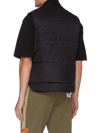 Back View - Click To Enlarge - HERON PRESTON - Zipped pockets nylon puffer vest