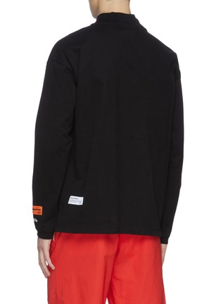 Back View - Click To Enlarge - HERON PRESTON - CTNMB embroidered turtleneck long sleeve T-shirt