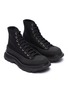 Detail View - Click To Enlarge - ALEXANDER MCQUEEN - Tread' contrast sole canvas sneakers