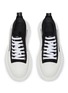 Detail View - Click To Enlarge - ALEXANDER MCQUEEN - 'Tread' contrast sole canvas sneakers