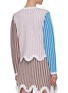 Back View - Click To Enlarge - PH5 - Tenny colourblock stripe curvy hem merino wool sweater