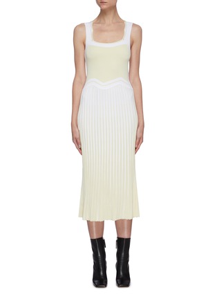 Main View - Click To Enlarge - PH5 - Gore tank top sleeveless pleated midi dress