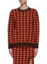 Main View - Click To Enlarge - PH5 - Silver houndstooth crewneck sweater