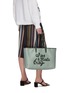 Figure View - Click To Enlarge - ANYA HINDMARCH - I Am A Plastic Bag slogan embroidered tote bag