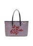 Main View - Click To Enlarge - ANYA HINDMARCH - I Am A Plastic Bag slogan embroidered small tote bag