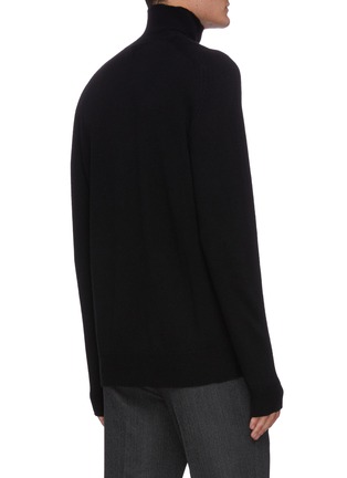 Back View - Click To Enlarge - BOTTEGA VENETA - Wool cashmere blend turtleneck sweater