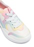 Detail View - Click To Enlarge - WINK - Bagel Toddlers/Kids Colourblock Glitter Sneakers