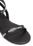 Detail View - Click To Enlarge - BALENCIAGA - Logo print strappy leather sandals