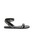Main View - Click To Enlarge - BALENCIAGA - Logo print strappy leather sandals